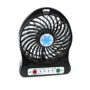 Mini Portable Multi Colour Rechargeable USB Powered Ventilator Cooling Fan – Black